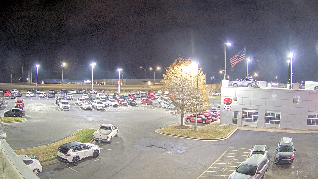 Thumbnail for current weather camera view from Scott Clarks Toyota in Stallings, North Carolina