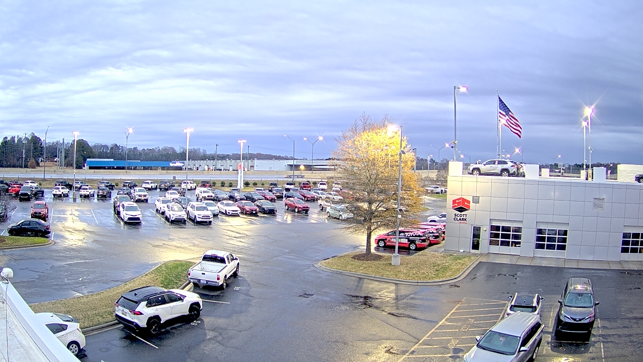 Thumbnail for current weather camera view from Scott Clarks Toyota in Stallings, North Carolina