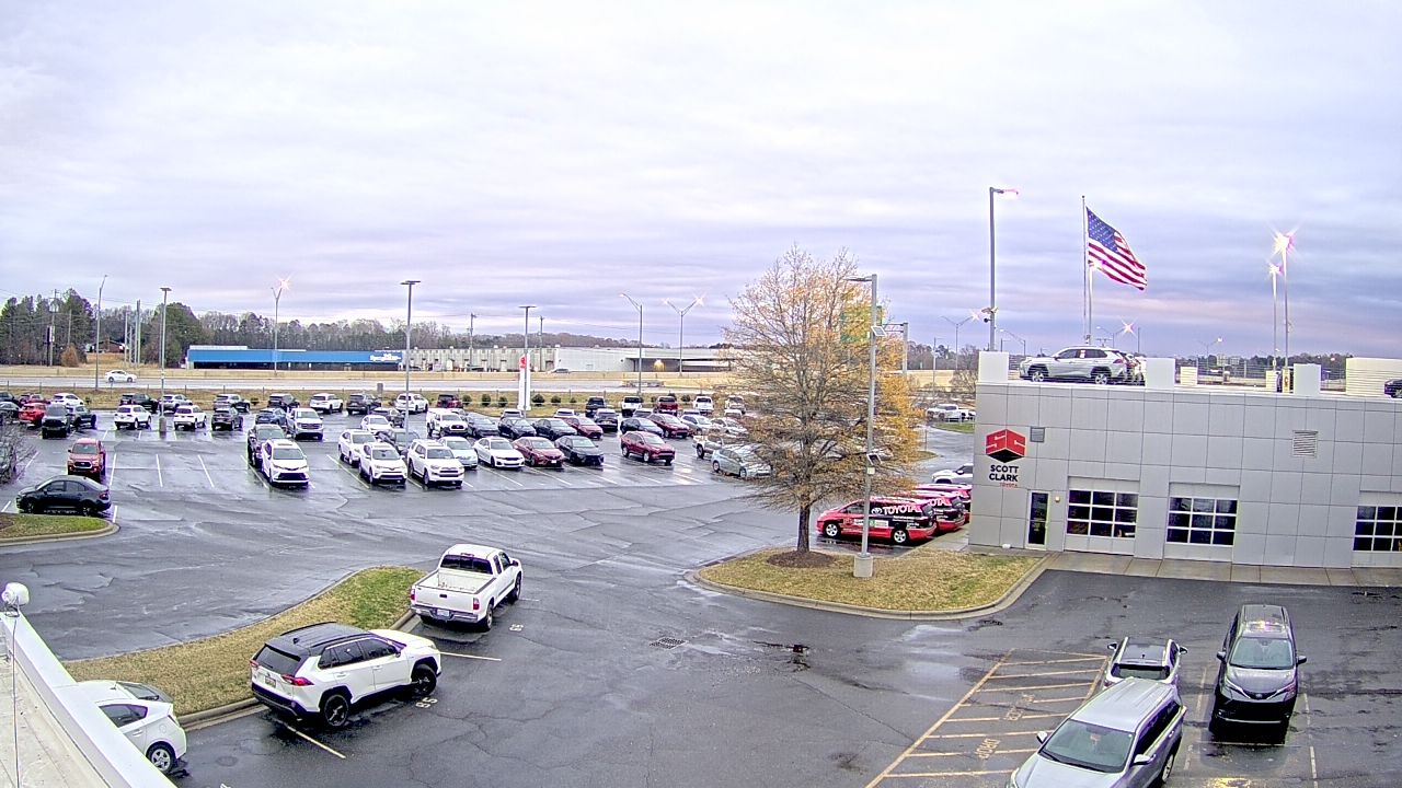 Thumbnail for current weather camera view from Scott Clarks Toyota in Stallings, North Carolina