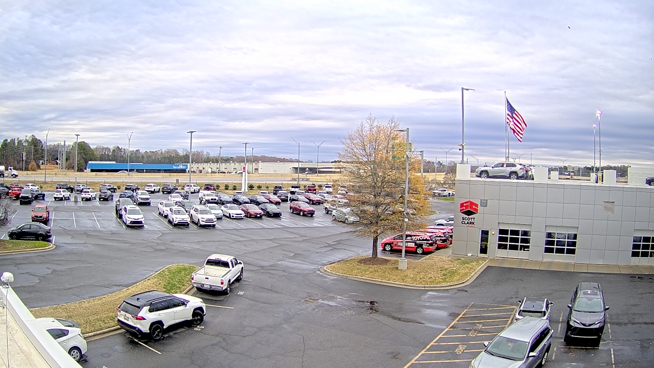 Thumbnail for current weather camera view from Scott Clarks Toyota in Stallings, North Carolina