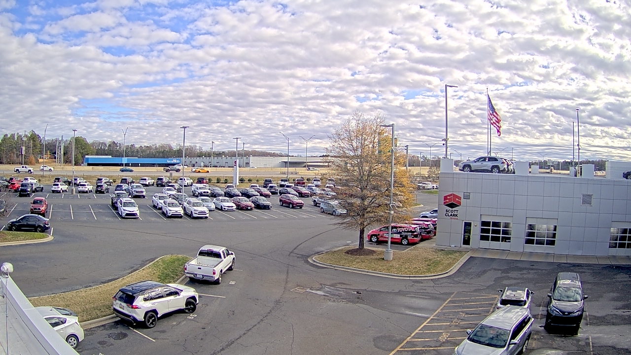 Thumbnail for current weather camera view from Scott Clarks Toyota in Stallings, North Carolina