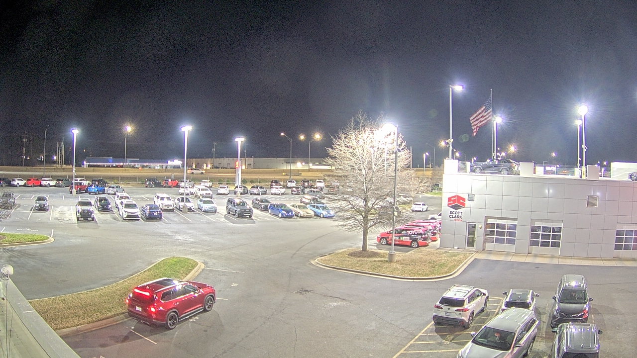 Thumbnail for current weather camera view from Scott Clarks Toyota in Stallings, North Carolina