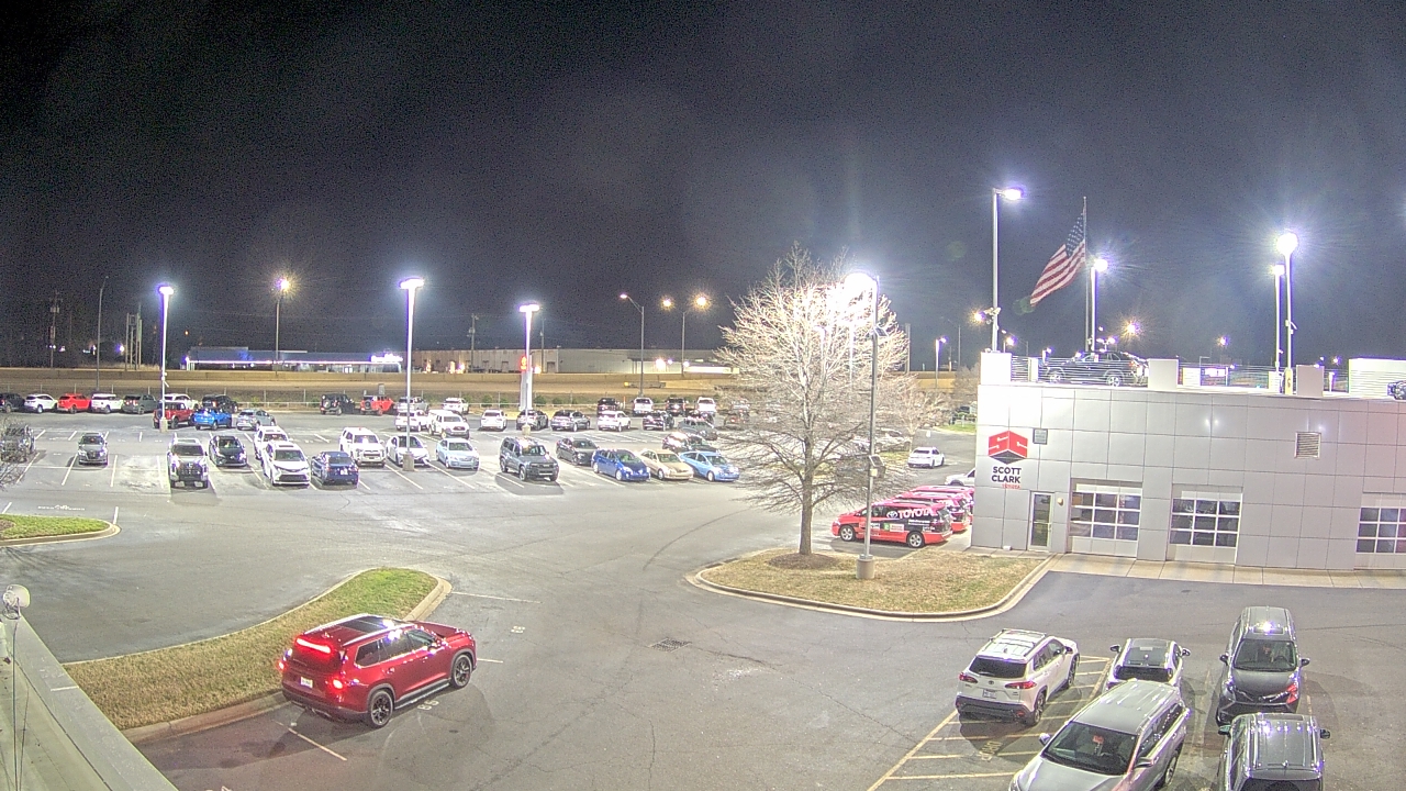 Thumbnail for current weather camera view from Scott Clarks Toyota in Stallings, North Carolina