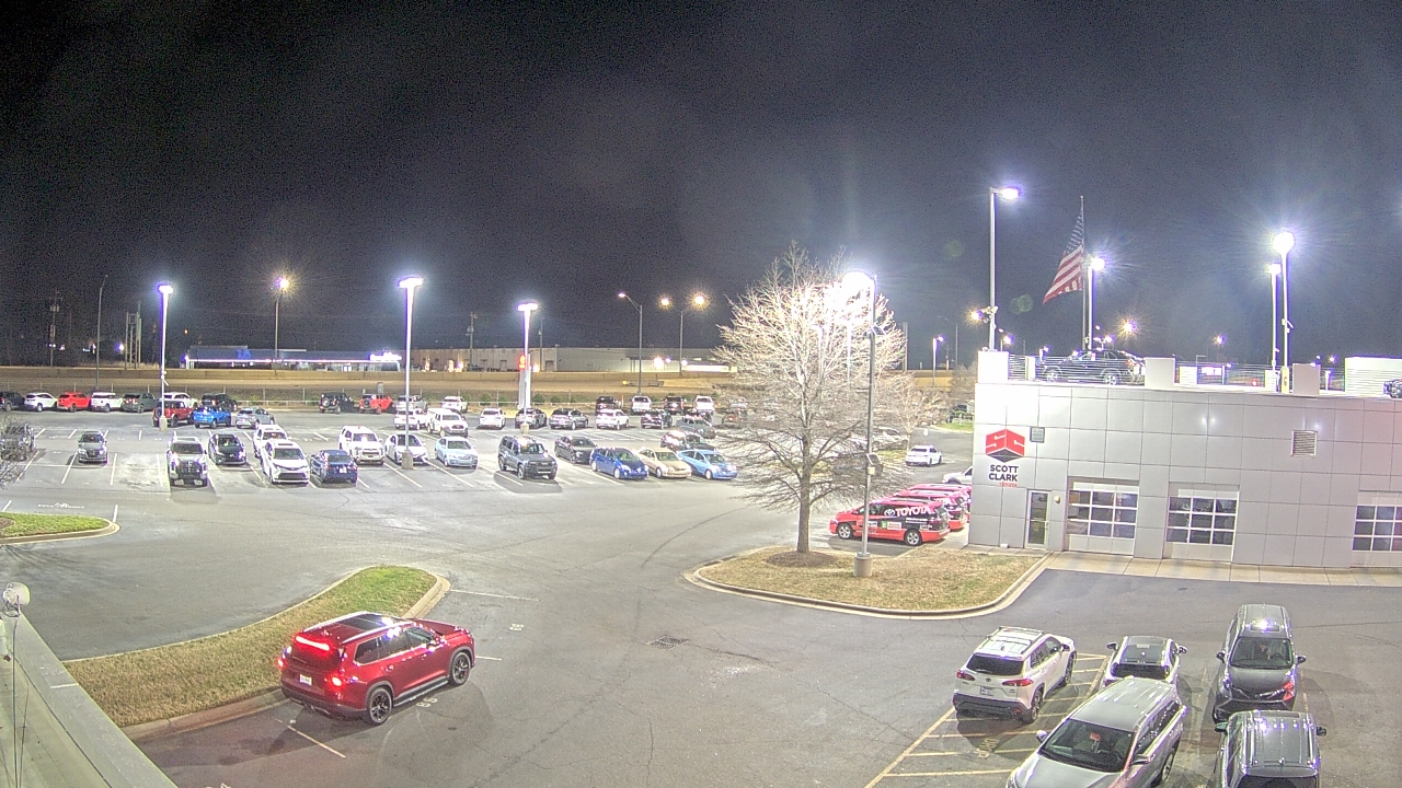 Thumbnail for current weather camera view from Scott Clarks Toyota in Stallings, North Carolina