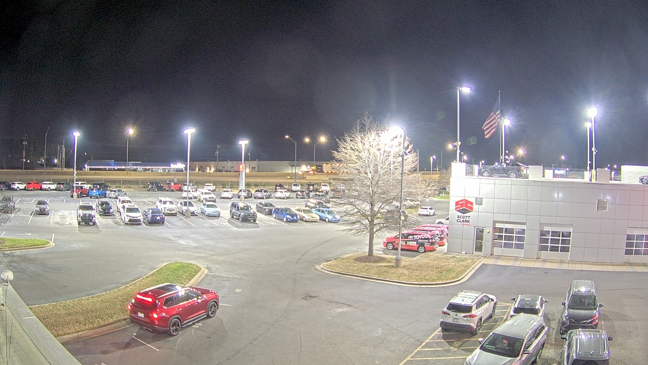 Thumbnail for current weather camera view from Scott Clarks Toyota in Stallings, North Carolina