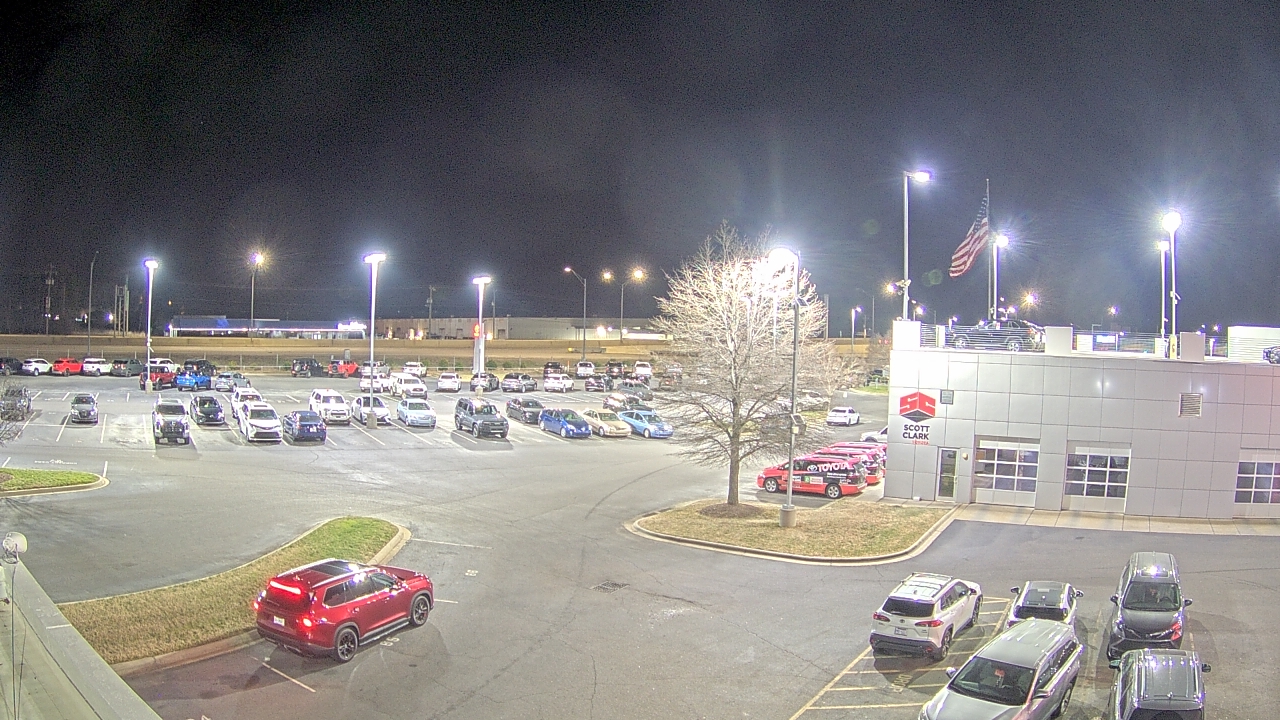 Thumbnail for current weather camera view from Scott Clarks Toyota in Stallings, North Carolina