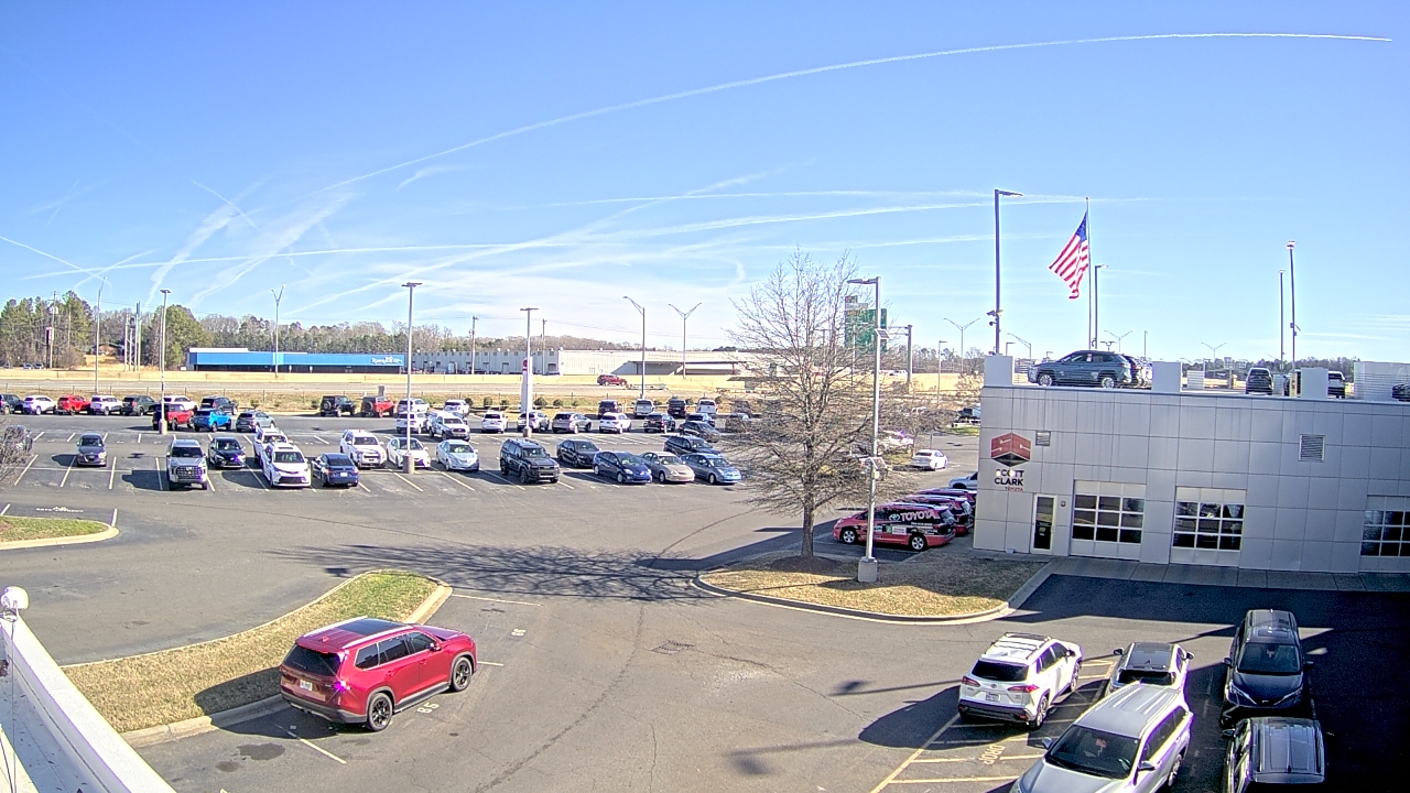 Thumbnail for current weather camera view from Scott Clarks Toyota in Stallings, North Carolina