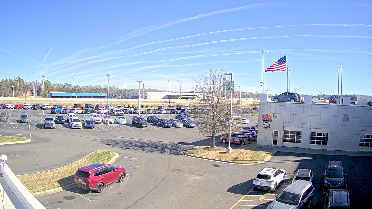 Thumbnail for current weather camera view from Scott Clarks Toyota in Stallings, North Carolina