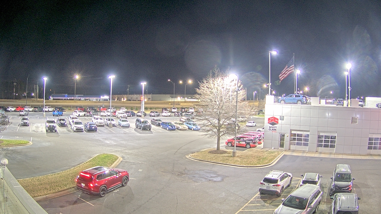 Thumbnail for current weather camera view from Scott Clarks Toyota in Stallings, North Carolina