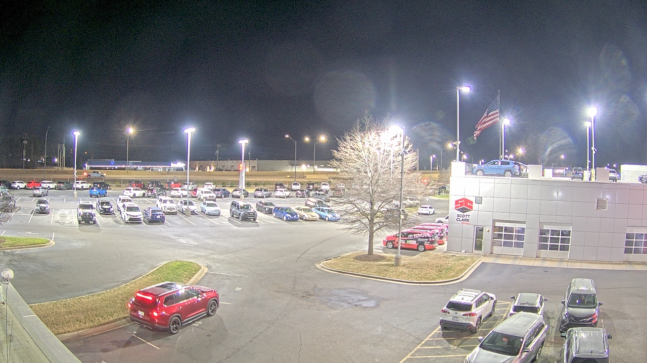 Thumbnail for current weather camera view from Scott Clarks Toyota in Stallings, North Carolina
