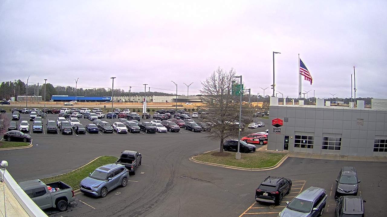 Thumbnail for current weather camera view from Scott Clarks Toyota in Stallings, North Carolina