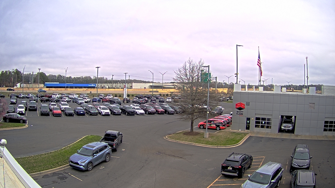 Thumbnail for current weather camera view from Scott Clarks Toyota in Stallings, North Carolina