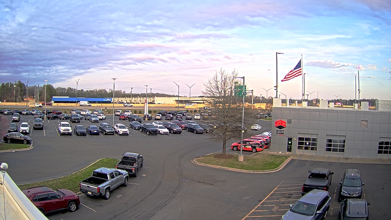 Thumbnail for current weather camera view from Scott Clarks Toyota in Stallings, North Carolina
