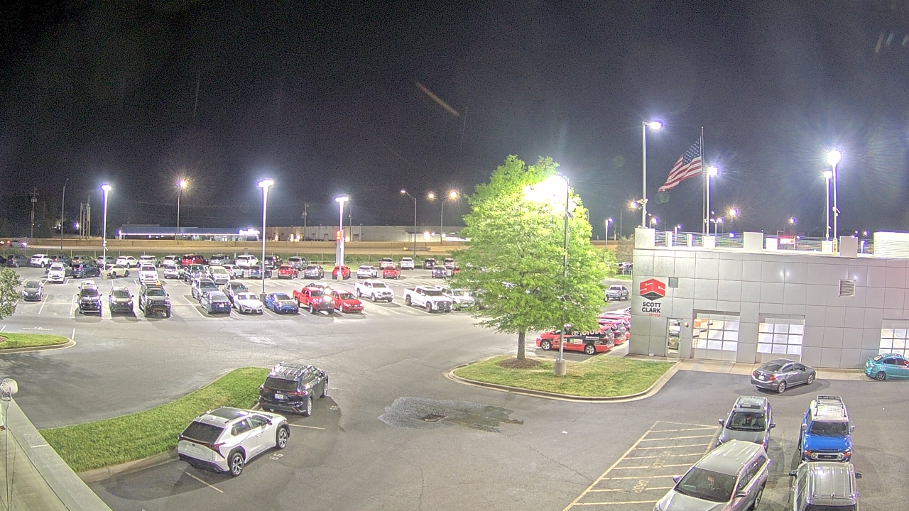 Thumbnail for current weather camera view from Scott Clarks Toyota in Stallings, North Carolina