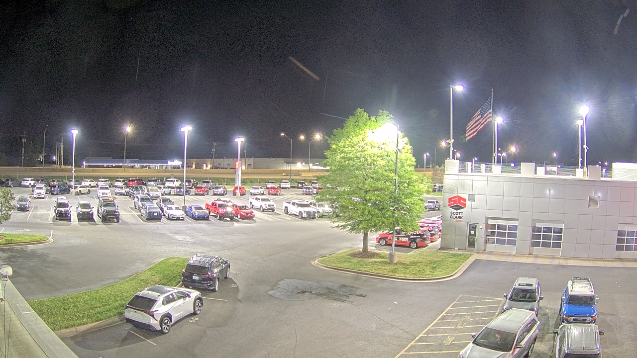 Thumbnail for current weather camera view from Scott Clarks Toyota in Stallings, North Carolina