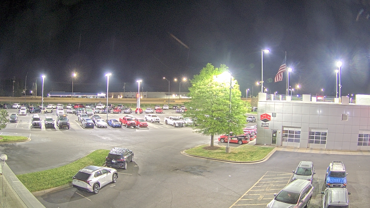 Thumbnail for current weather camera view from Scott Clarks Toyota in Stallings, North Carolina