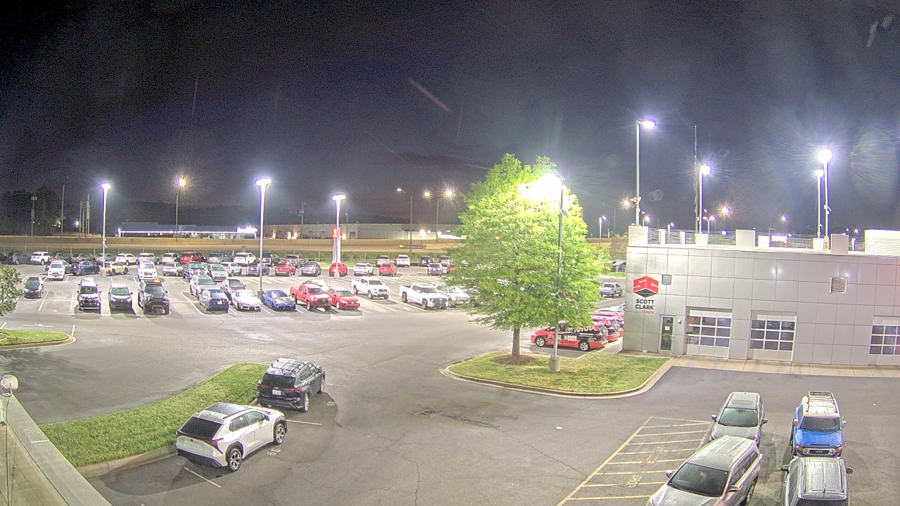 Thumbnail for current weather camera view from Scott Clarks Toyota in Stallings, North Carolina