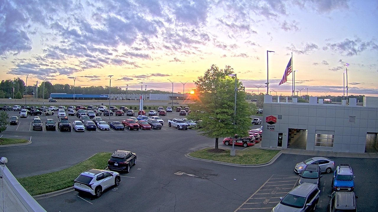 Thumbnail for current weather camera view from Scott Clarks Toyota in Stallings, North Carolina