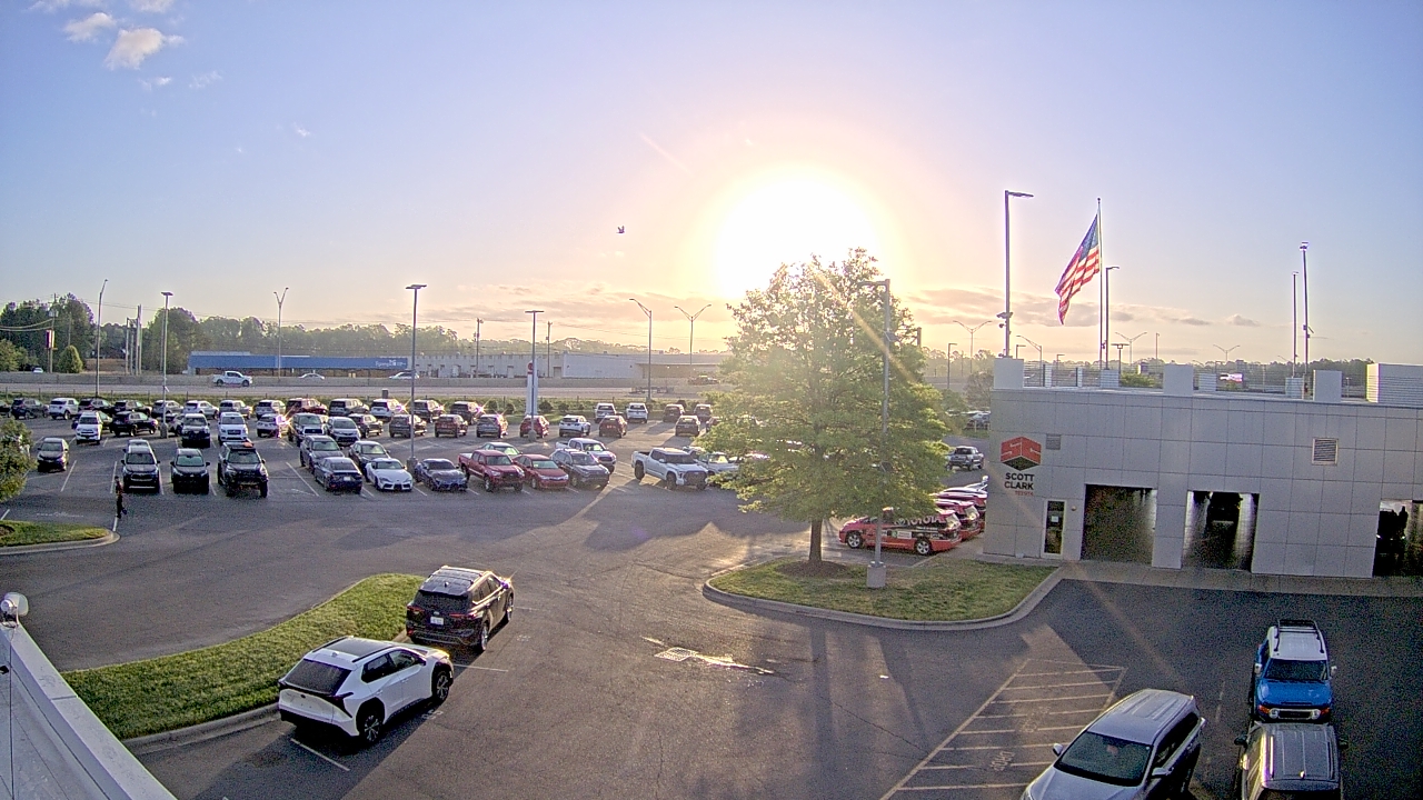 Thumbnail for current weather camera view from Scott Clarks Toyota in Stallings, North Carolina