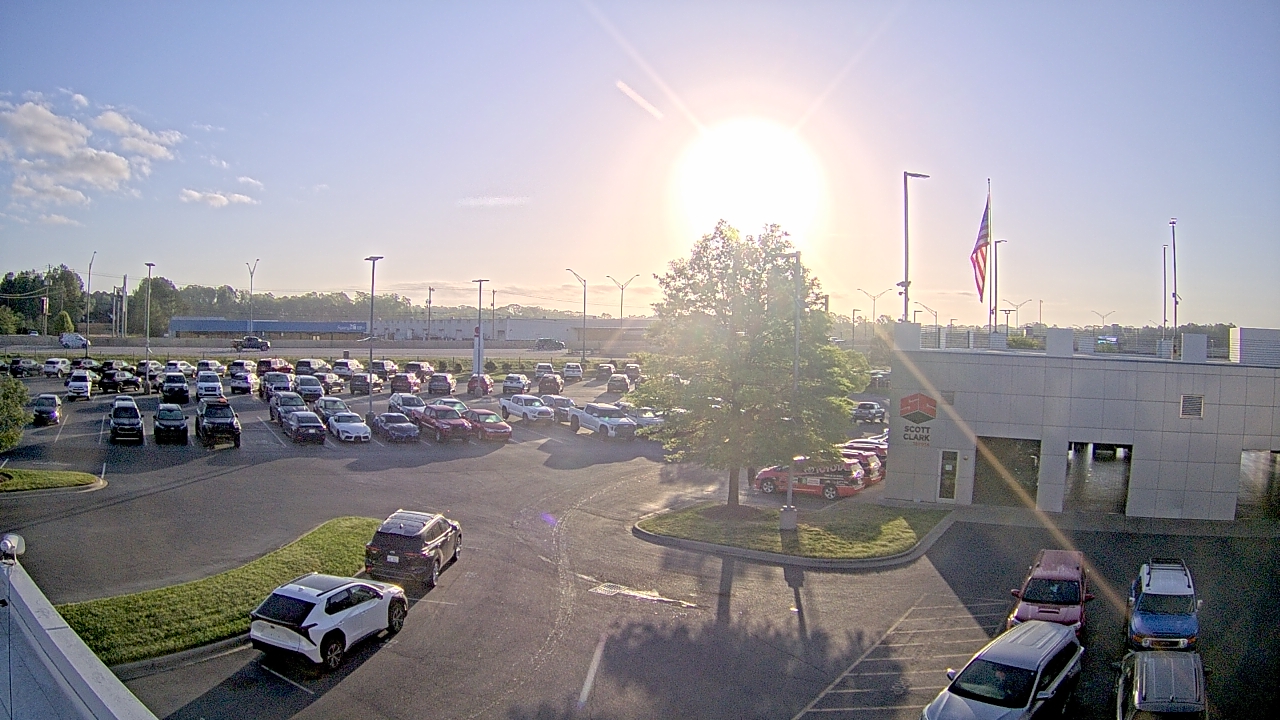 Thumbnail for current weather camera view from Scott Clarks Toyota in Stallings, North Carolina