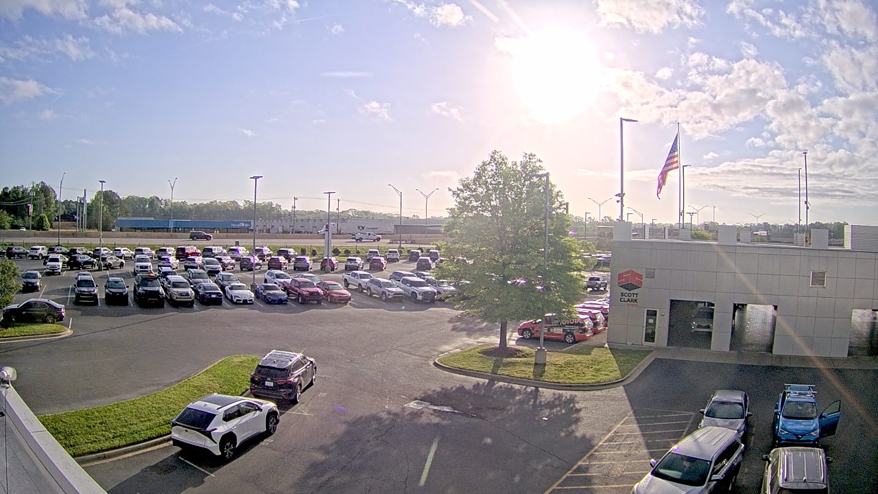 Thumbnail for current weather camera view from Scott Clarks Toyota in Stallings, North Carolina