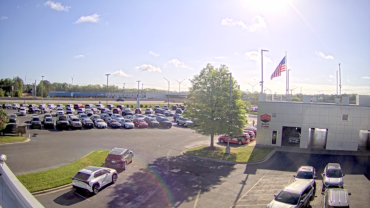 Thumbnail for current weather camera view from Scott Clarks Toyota in Stallings, North Carolina
