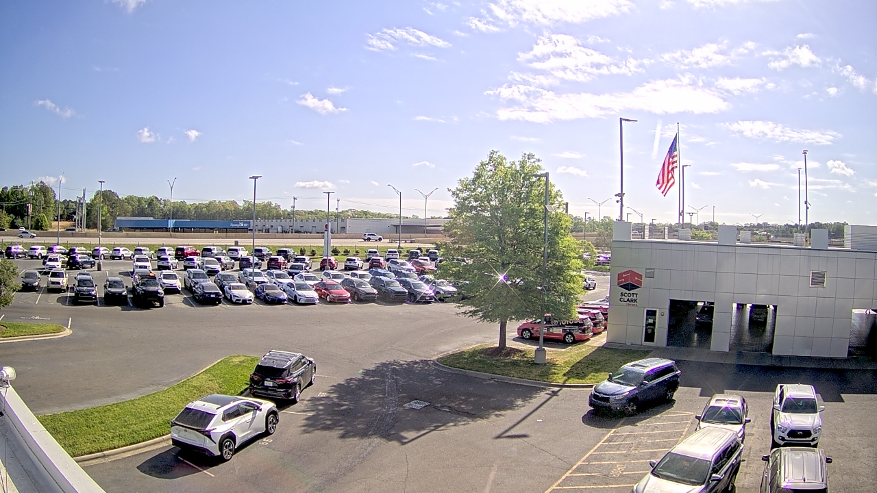 Thumbnail for current weather camera view from Scott Clarks Toyota in Stallings, North Carolina