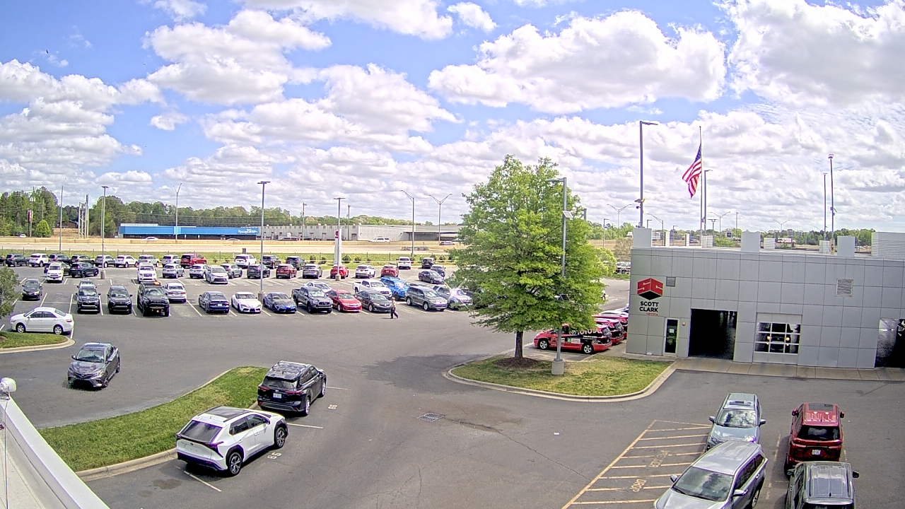 Thumbnail for current weather camera view from Scott Clarks Toyota in Stallings, North Carolina