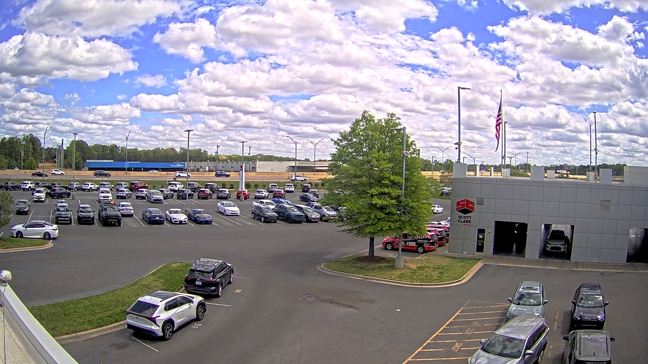 Thumbnail for current weather camera view from Scott Clarks Toyota in Stallings, North Carolina