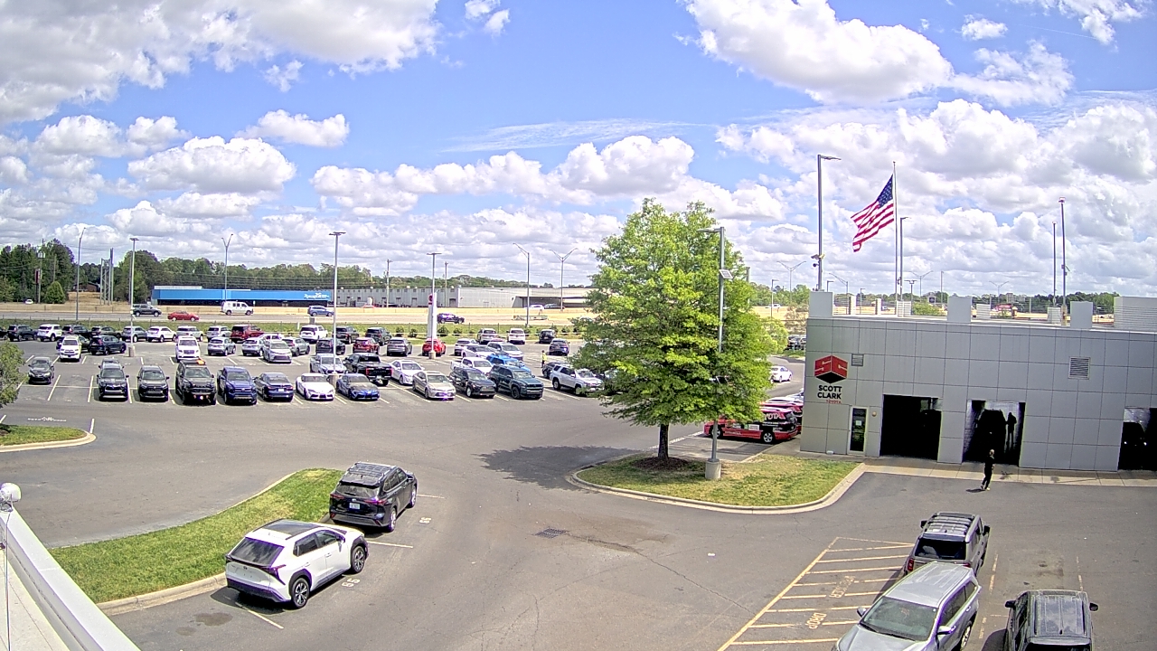 Thumbnail for current weather camera view from Scott Clarks Toyota in Stallings, North Carolina
