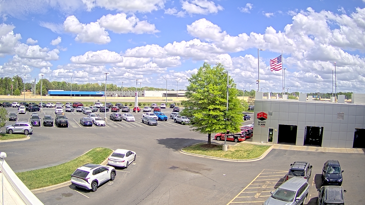 Thumbnail for current weather camera view from Scott Clarks Toyota in Stallings, North Carolina