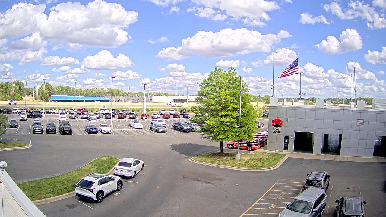 Thumbnail for current weather camera view from Scott Clarks Toyota in Stallings, North Carolina