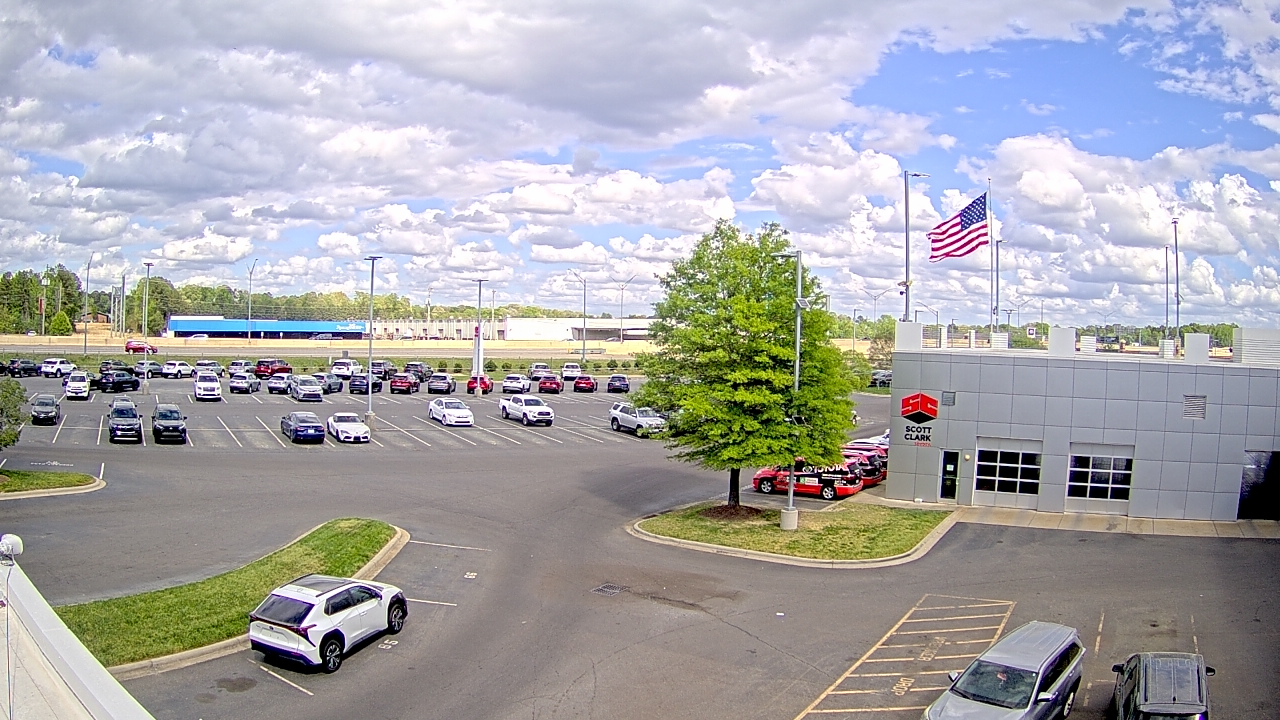 Thumbnail for current weather camera view from Scott Clarks Toyota in Stallings, North Carolina