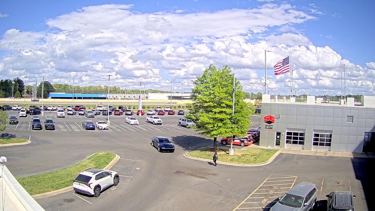 Thumbnail for current weather camera view from Scott Clarks Toyota in Stallings, North Carolina