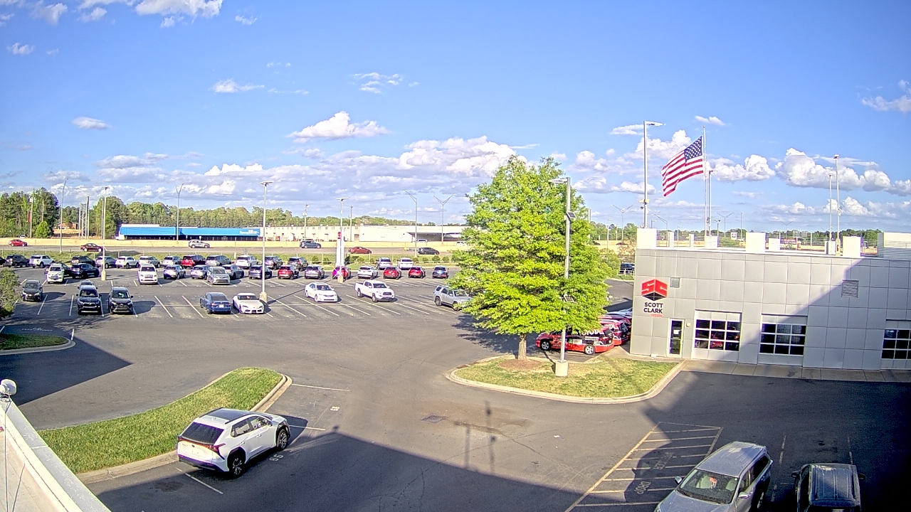 Thumbnail for current weather camera view from Scott Clarks Toyota in Stallings, North Carolina