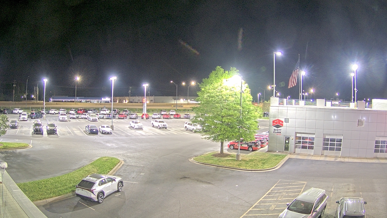 Thumbnail for current weather camera view from Scott Clarks Toyota in Stallings, North Carolina