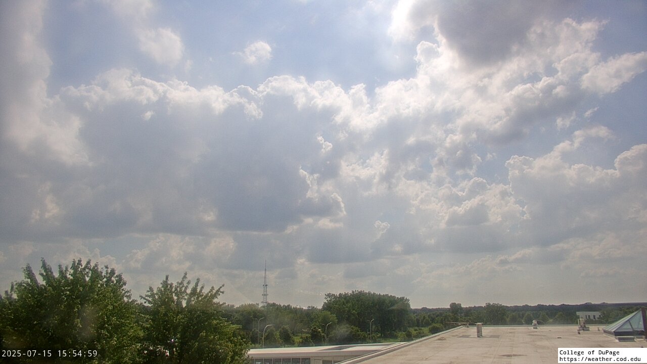 Thumbnail for current weather camera view from College of DuPage in Glen Ellyn, Illinois