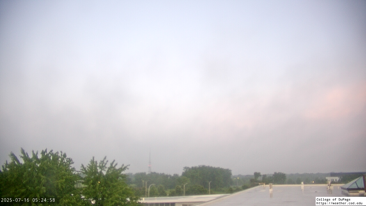 Thumbnail for current weather camera view from College of DuPage in Glen Ellyn, Illinois