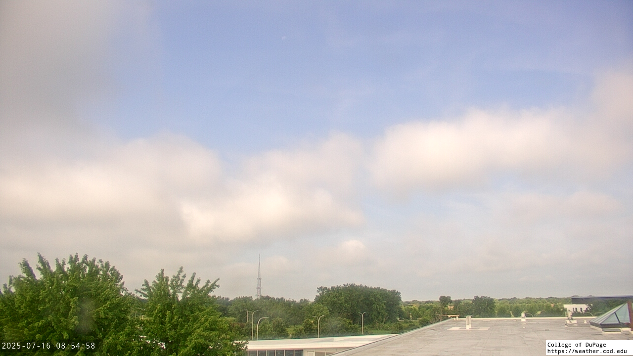 Thumbnail for current weather camera view from College of DuPage in Glen Ellyn, Illinois