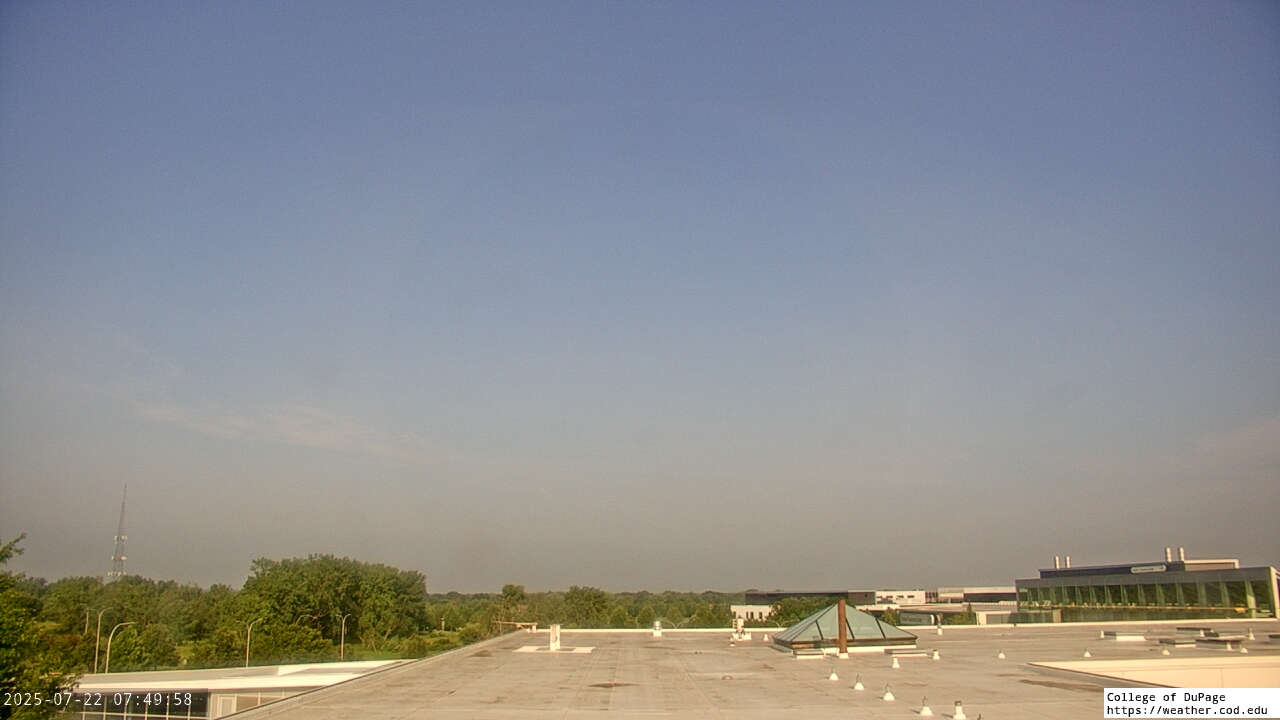 Thumbnail for current weather camera view from College of DuPage in Glen Ellyn, Illinois