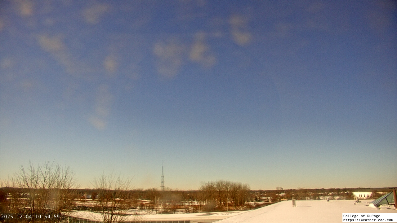 Thumbnail for current weather camera view from College of DuPage in Glen Ellyn, Illinois