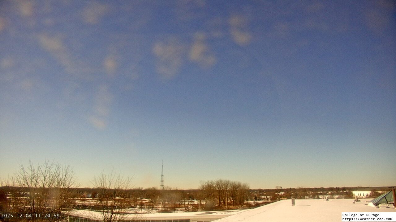 Thumbnail for current weather camera view from College of DuPage in Glen Ellyn, Illinois