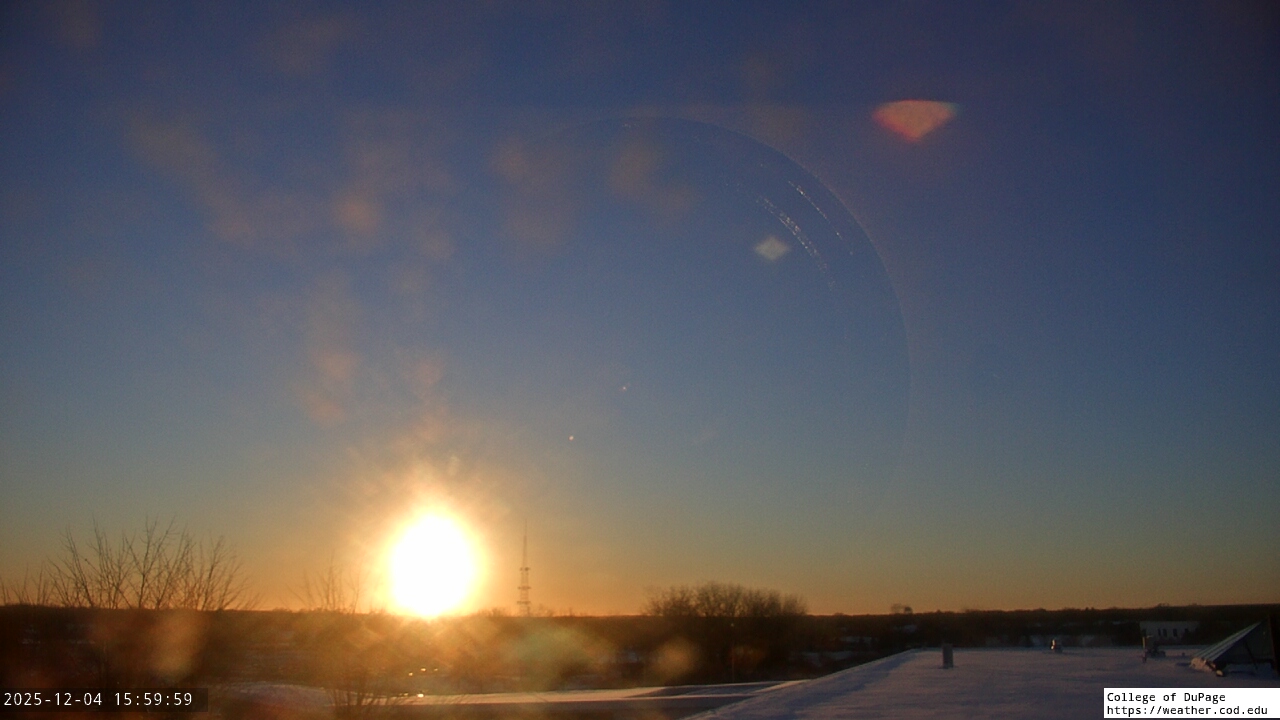 Thumbnail for current weather camera view from College of DuPage in Glen Ellyn, Illinois