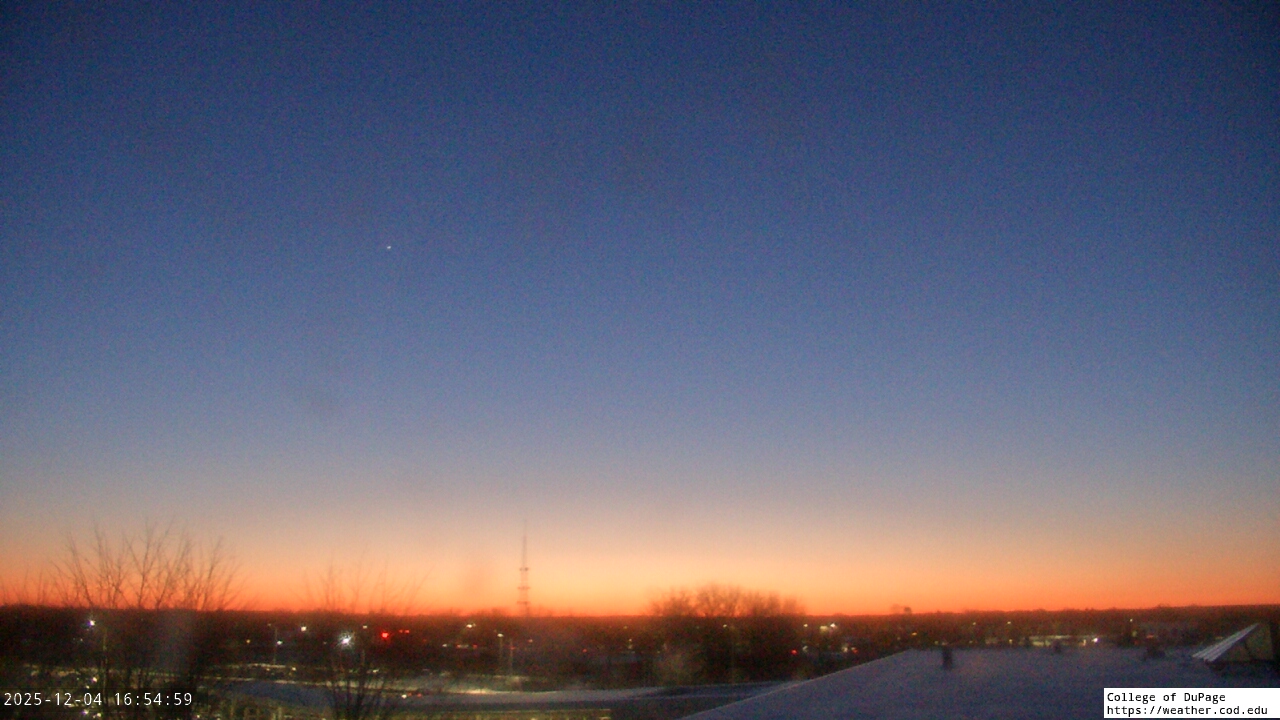 Thumbnail for current weather camera view from College of DuPage in Glen Ellyn, Illinois