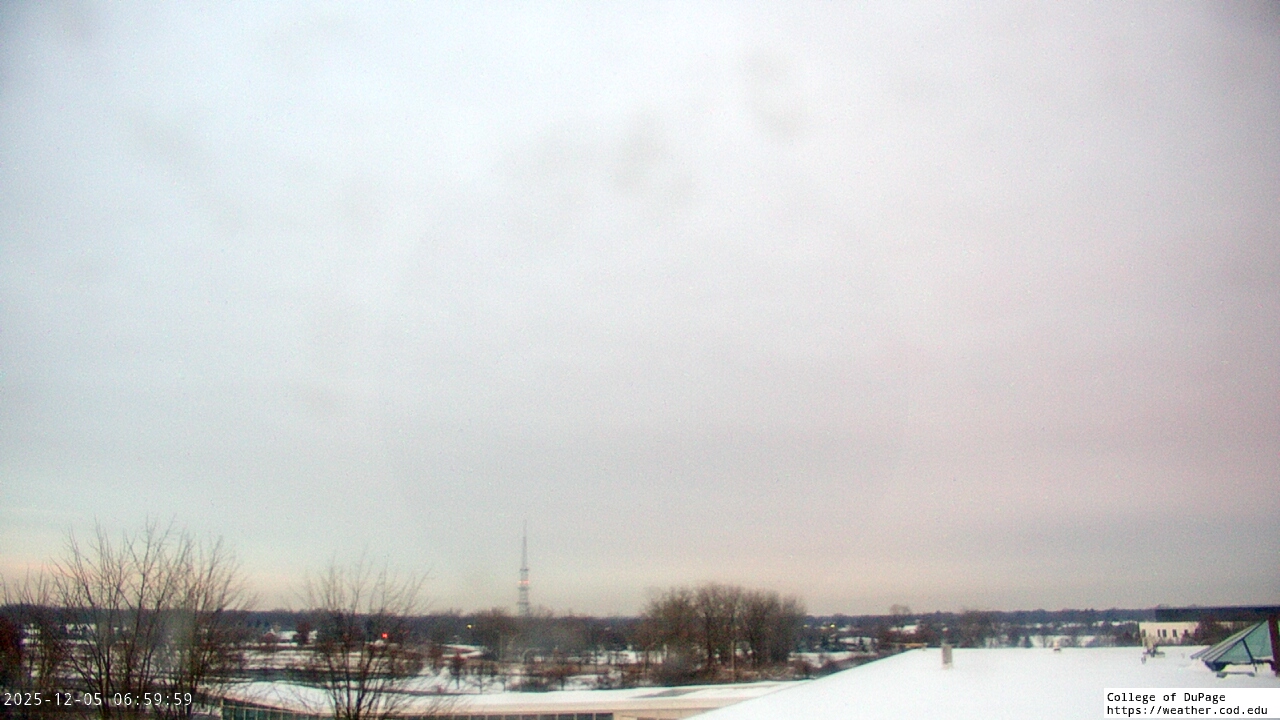 Thumbnail for current weather camera view from College of DuPage in Glen Ellyn, Illinois