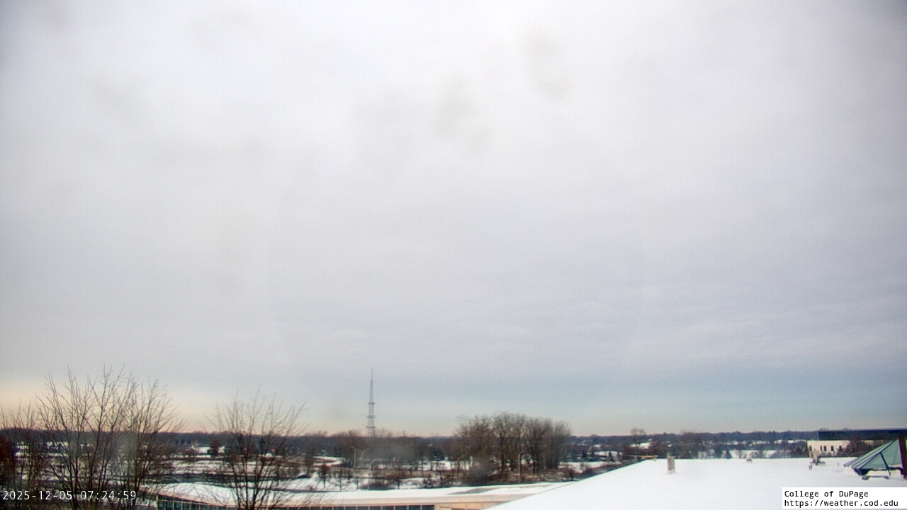 Thumbnail for current weather camera view from College of DuPage in Glen Ellyn, Illinois