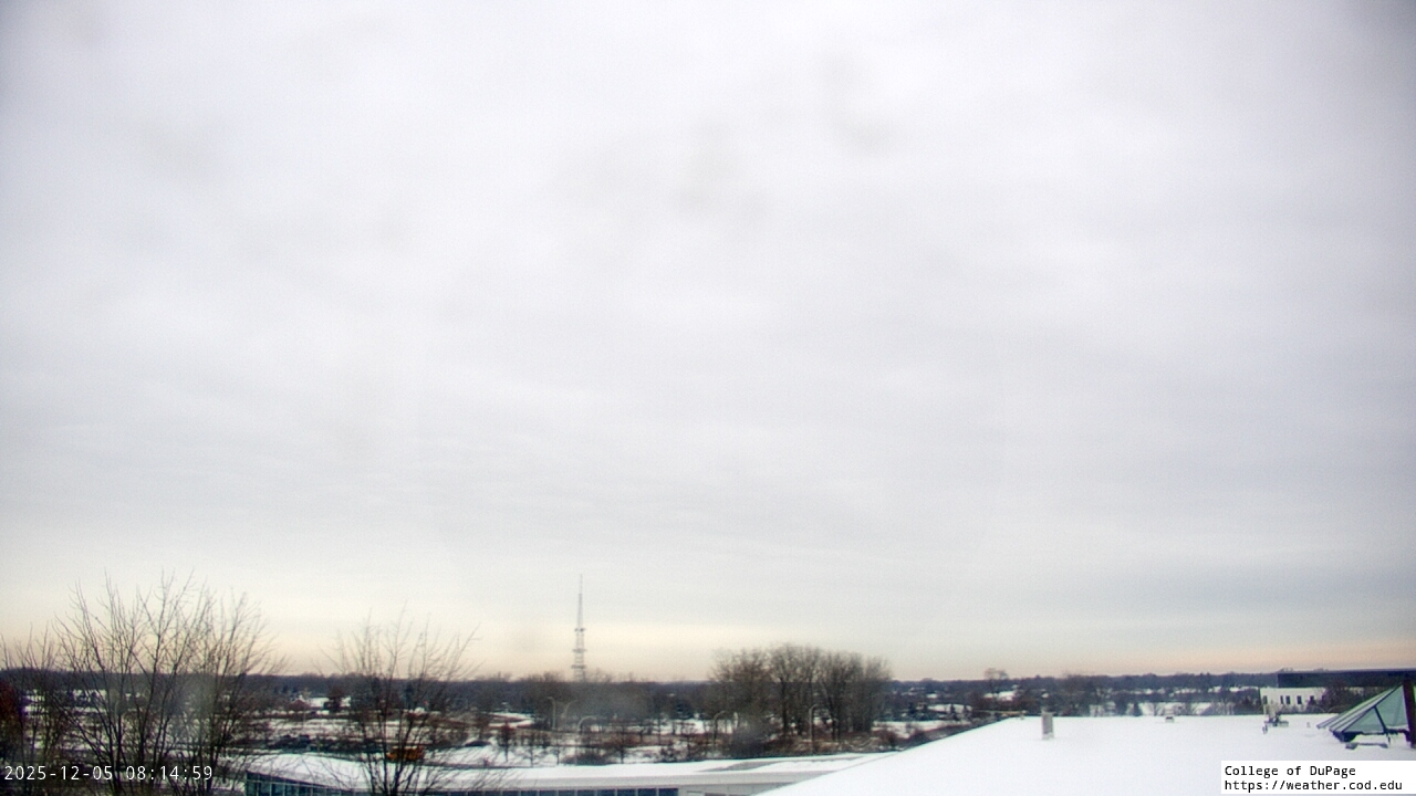 Thumbnail for current weather camera view from College of DuPage in Glen Ellyn, Illinois