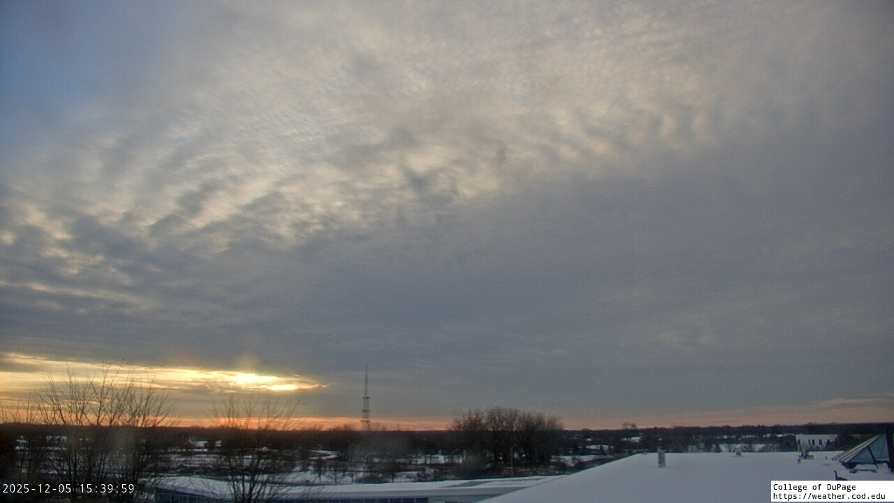 Thumbnail for current weather camera view from College of DuPage in Glen Ellyn, Illinois
