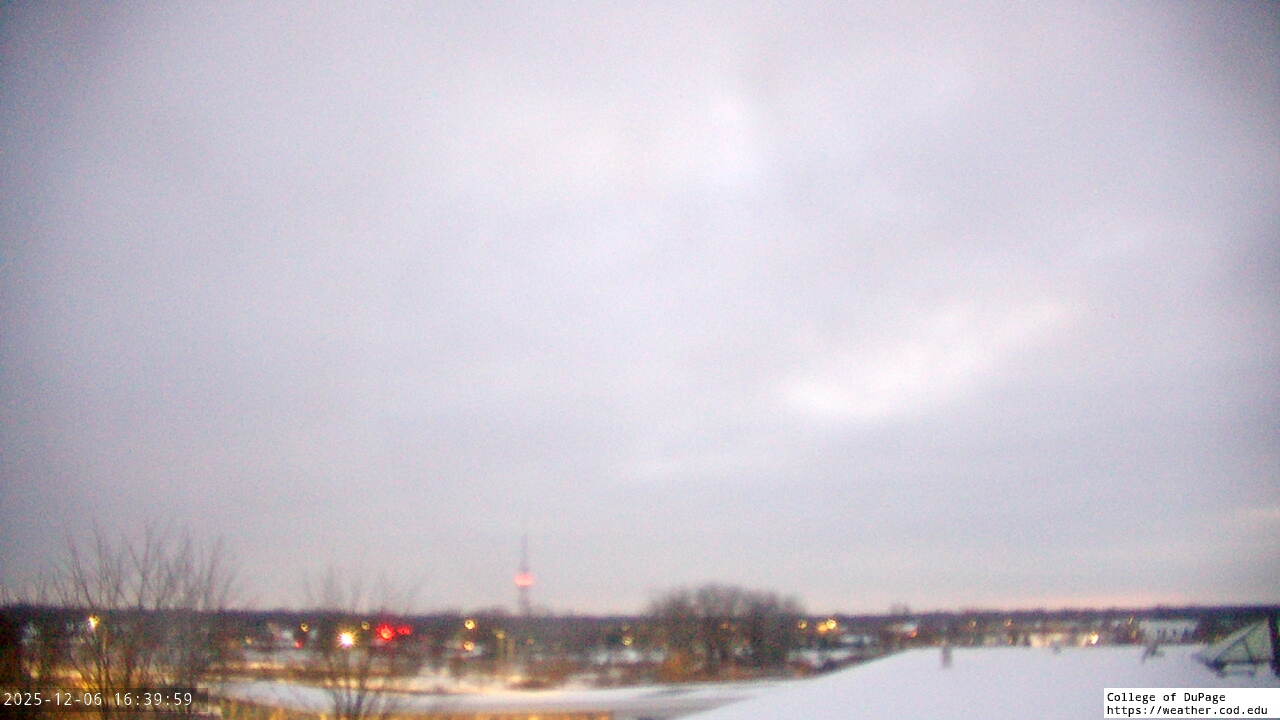 Thumbnail for current weather camera view from College of DuPage in Glen Ellyn, Illinois