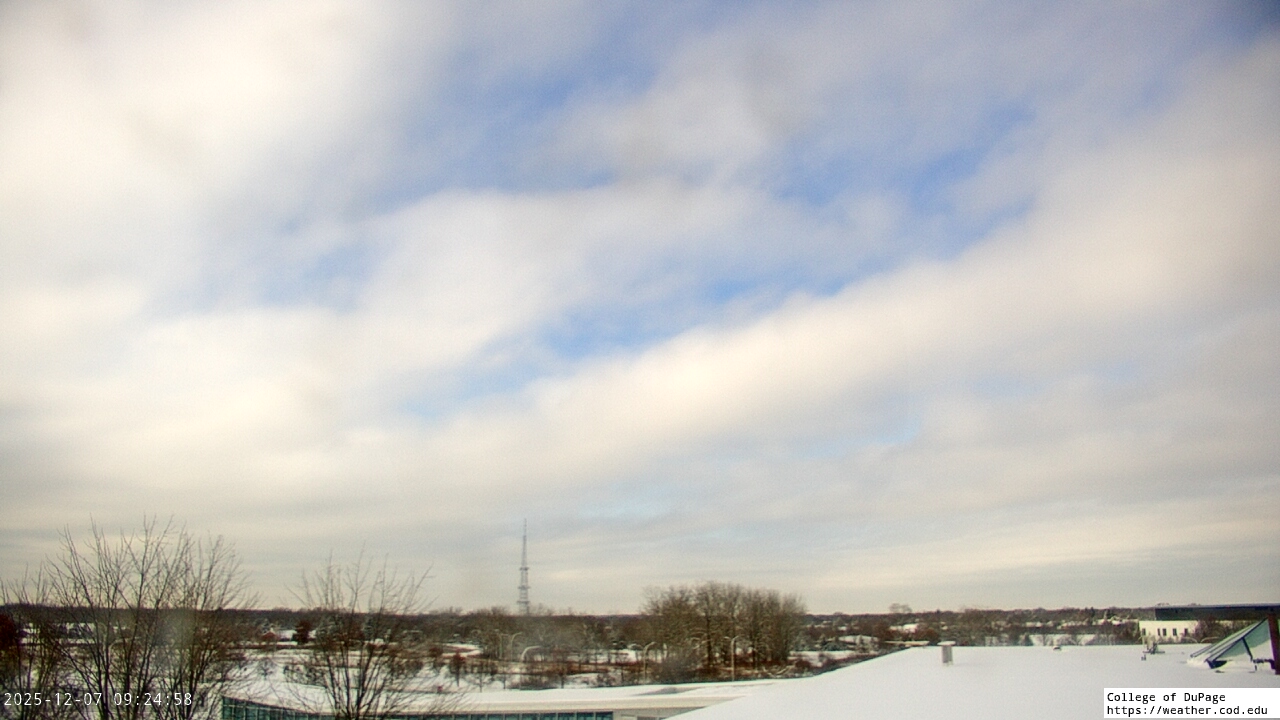 Thumbnail for current weather camera view from College of DuPage in Glen Ellyn, Illinois